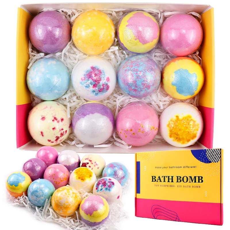 Custom Wholesale Ball Shape Bubble Shower Fizzies Bath Bomb For Handmade Organic Bath Supplies Bathbomb