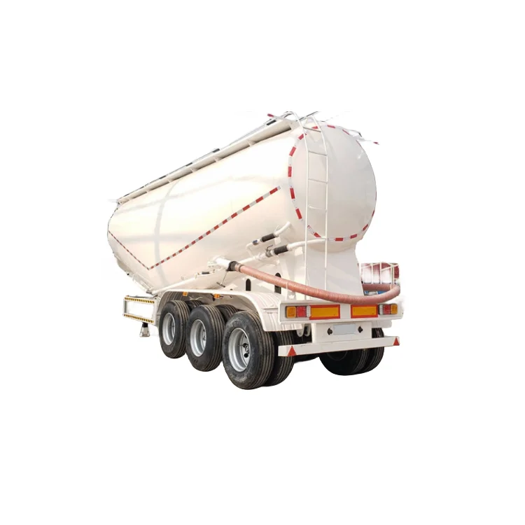40cbm 45cbm 40 Ton Unloading Powder Material Transport Bulker Silo Carrier Bulk Cement Tank Semi Truck Trailer