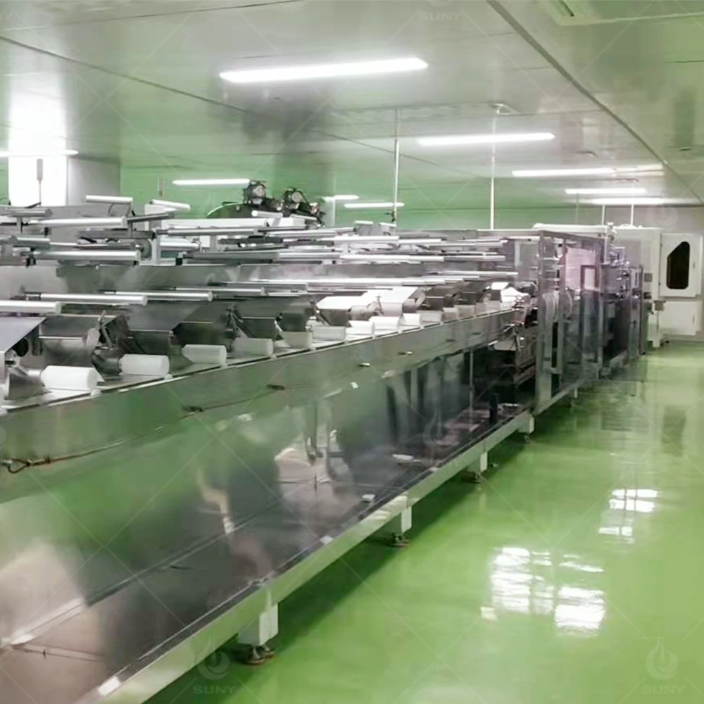 Big Capacity 16 Lanes Wet Wipes Making Machine Full Automatic Wet Tissue Production Line Baby Wipes Manufacturing Equipment