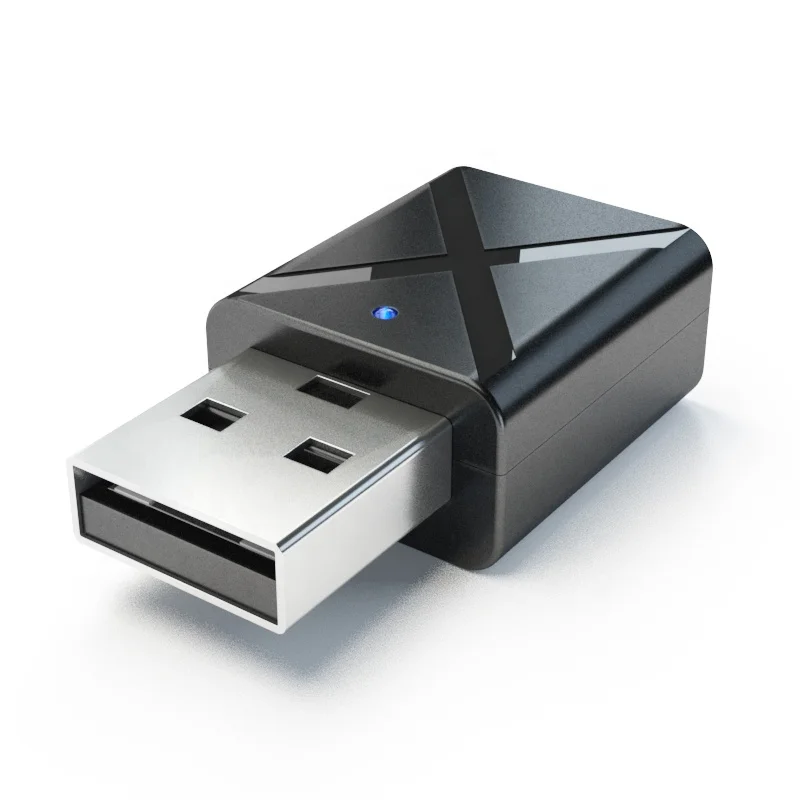 2 In 1 Usb Blue tooth 5.0 Transmitter Receiver Aux Audio Adapter For Tv/Pc/Speaker