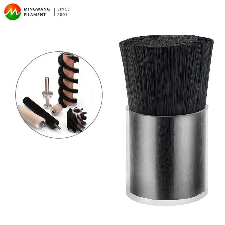 Factory Made PA6 PA66 PBT PP plastic monofilament Road Sweeper Roller Brush Nylon Bristle