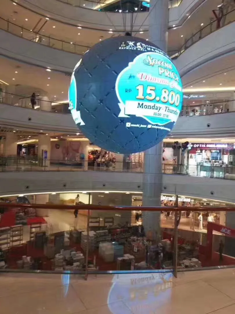 Hot sale P2 P2.5 Led  Spherical Screen Customized D1.2 Indoor Round Creative Design Led Ball Screen Display For Advertising