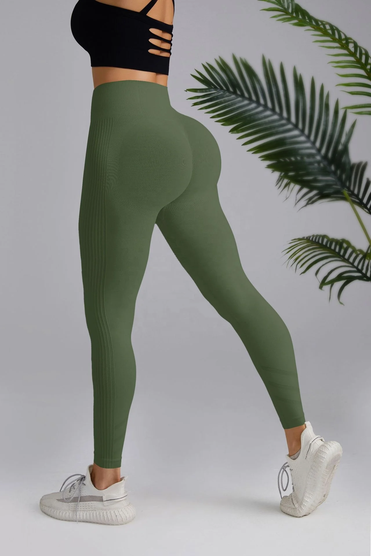 Wholesale Push Up Leggings De Gimnasio Para Mujer Seamless Fitness Workout Leggings For Women