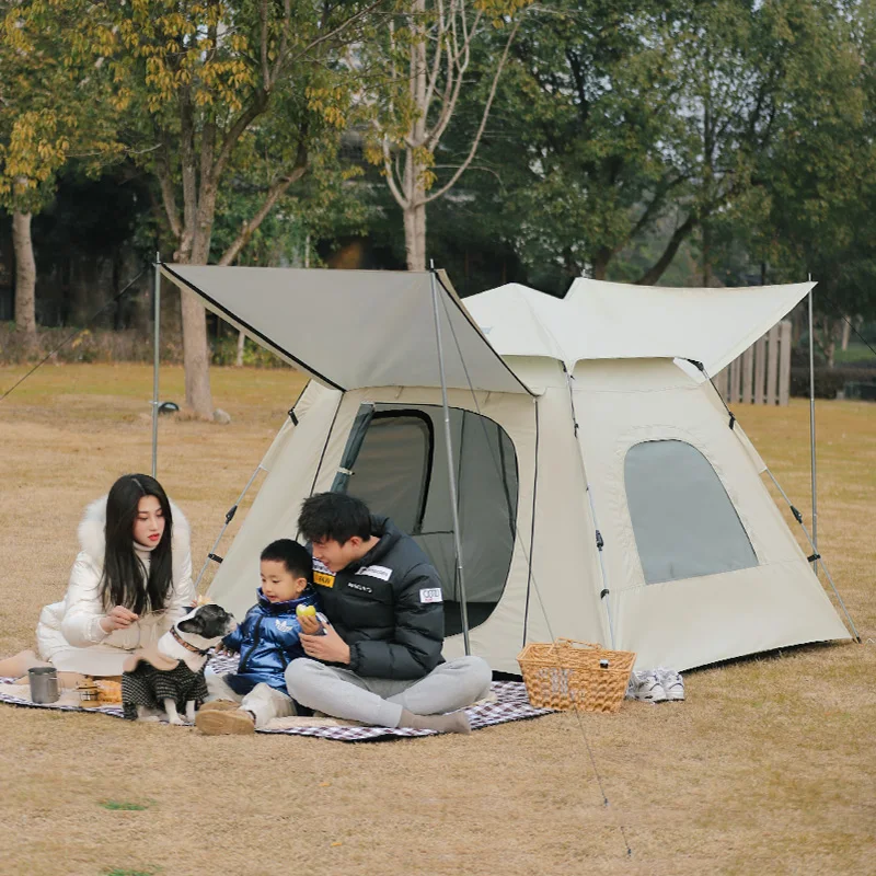 Automatic Outdoor Sport Family 3-4 Person House Fast Popup Instant Camp Tent