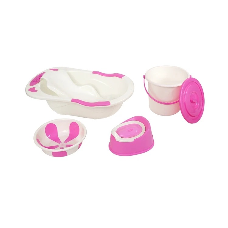 
2021 New design best price of eco-friendly plastic bath tub set for baby 