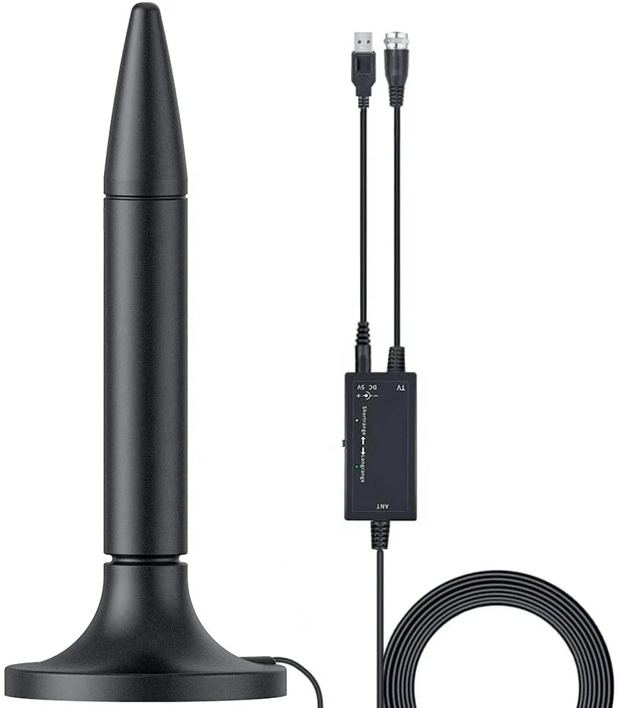 Amplified HD Digital TV Antenna HDTV Antenna 300 Miles Long Range Reception Indoor with Amplifier Support 4K 1080P Outdoor OEM