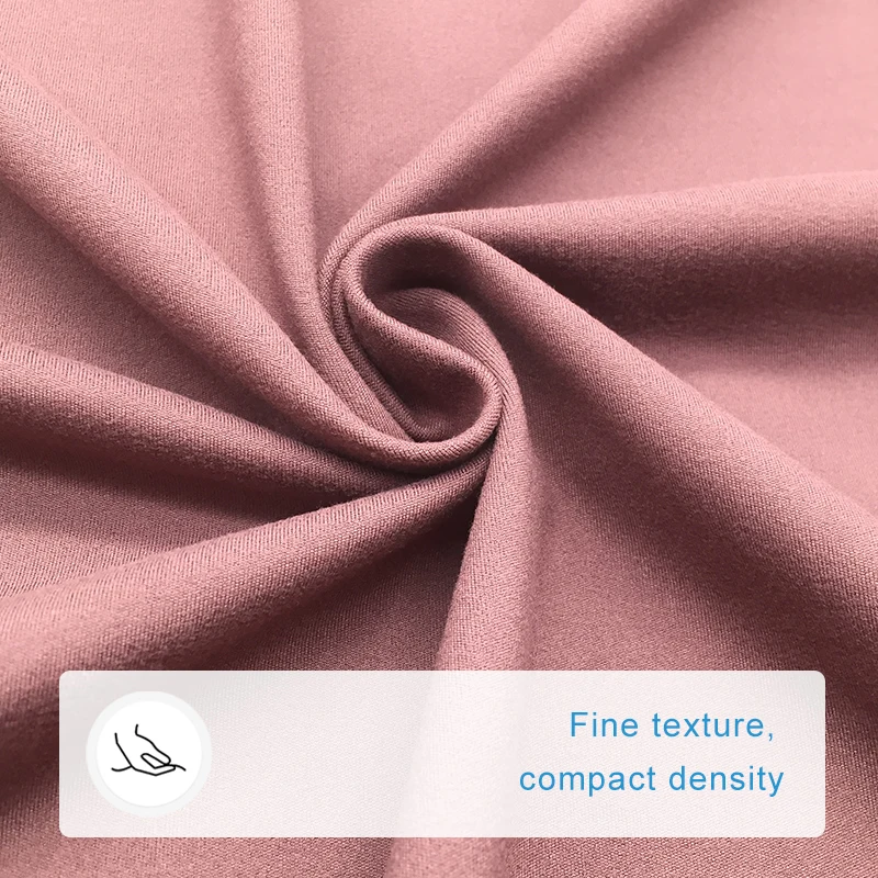high quality fabric bare polyester double face scrub 210g suitable for intense exercise yoga wear