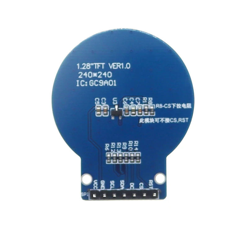 1.28 Inch TFT Round Color LCD Display Module HD IPS Resolution 240X240 SPI Driver GC9A01 LCD Module