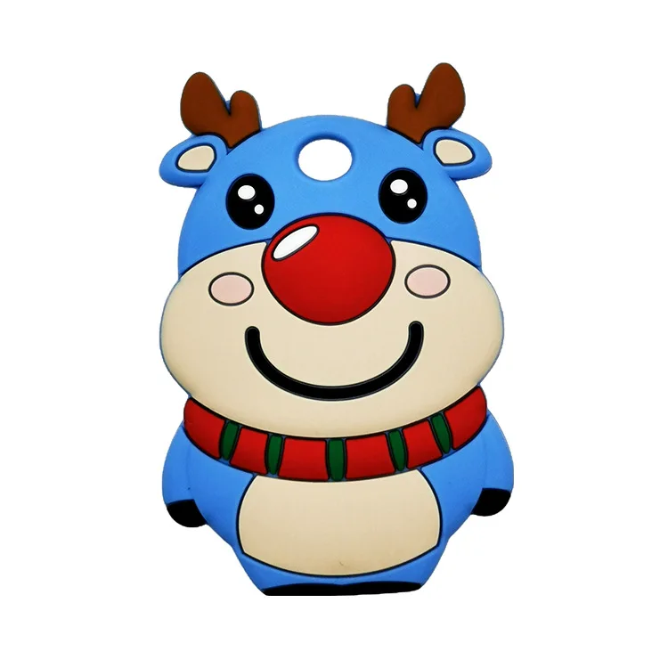 Baby Silicone Teeth Christmas Gift Santa hot selling creative baby comfort teether stereoscopic silicone teether supplies