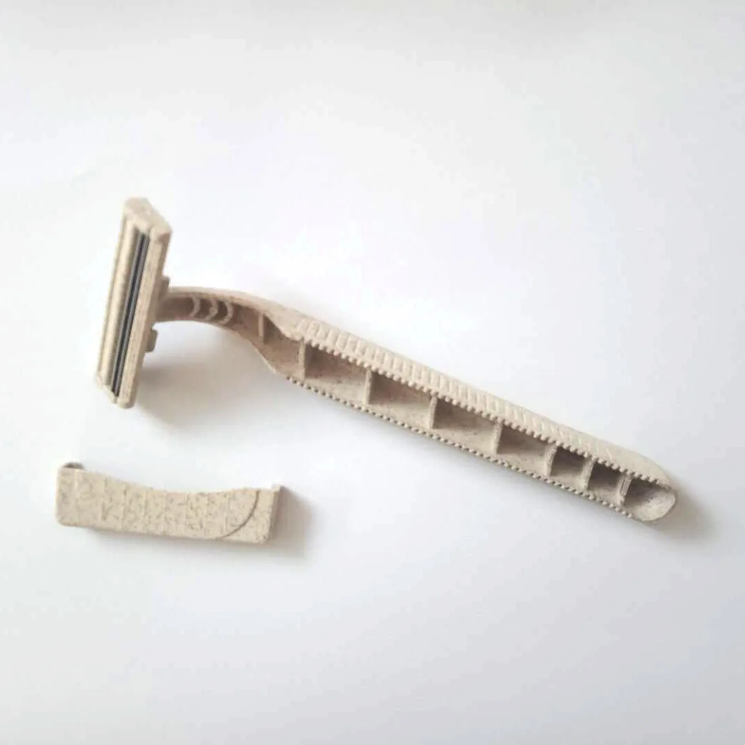 Biodegradable Wheat Straw Material Low-Carbon, Eco-friendly Disposable Razor