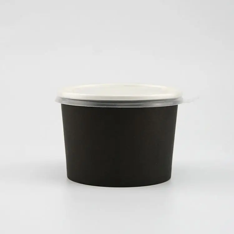 
Compostable Bio Degradable Printed Paper Ice Cream Cup Wholesale Ice Cream Paper Bowl With Lids 