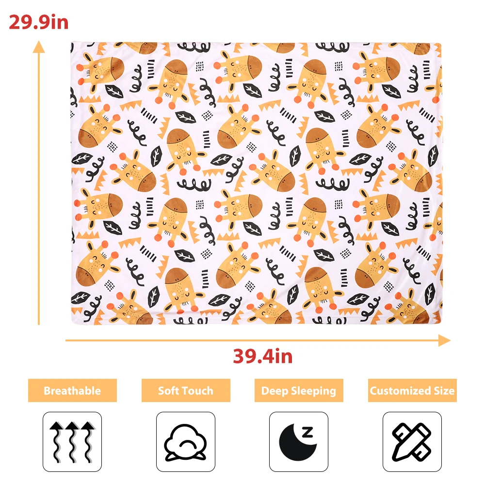 Silky Micro 30x40 Inches Soft Minky Dot Blankets Multifunction Baby Swaddle Blanket Made of Polyester for Babies
