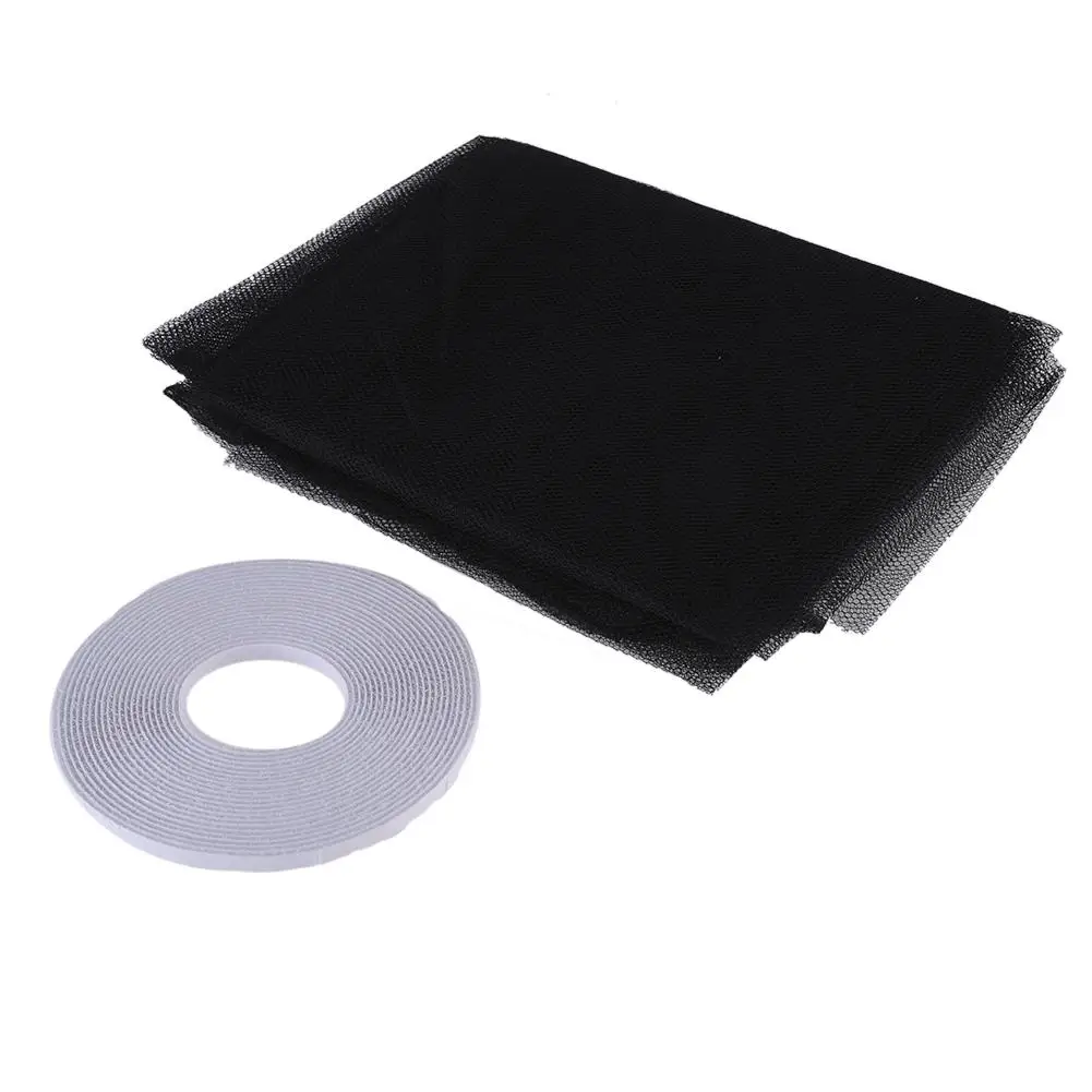 
1pc Door Curtain DIY Insect Fly Door Screen Curtain Protector Flyscreen Mesh Screen Sticky Tape Anti Mosquito Door Window Net 