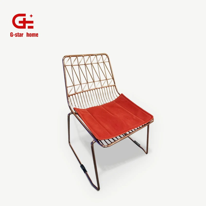 Уличная мебель ER17308, садовый стул, проволочный стул bertoia, дизайнерский сетчатый уличный стул, Штабелируемый