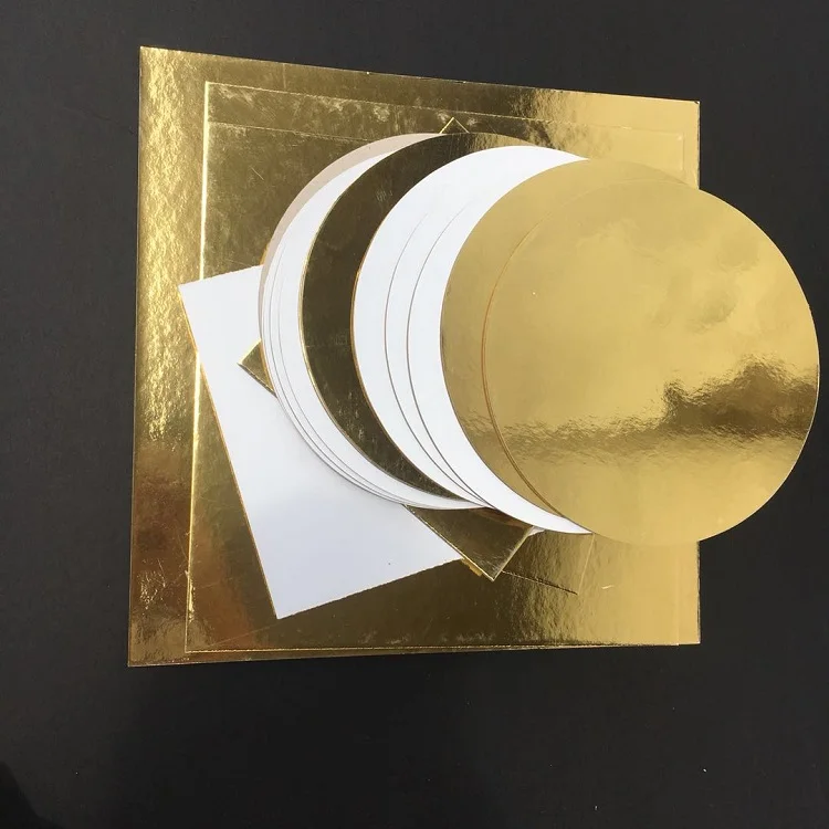 
good quality round and square corrugated cake paper board 