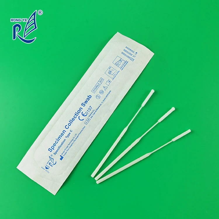 Hot Sale Sterile Individual Packing Nylon Nasopharyngeal Flocking Flocked Nasal Swab