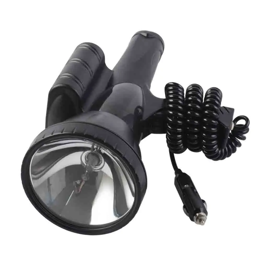 JUJINGYANG 220W high power super bright waterproof handheld HID focusing searchlight
