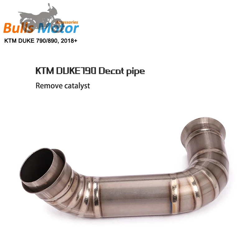 High Performance Titanium Exhaust For KTM Duke 790 890 Exhaust Headers Decat Pipe Muffler Slip On Middle Link Pipe Full Line