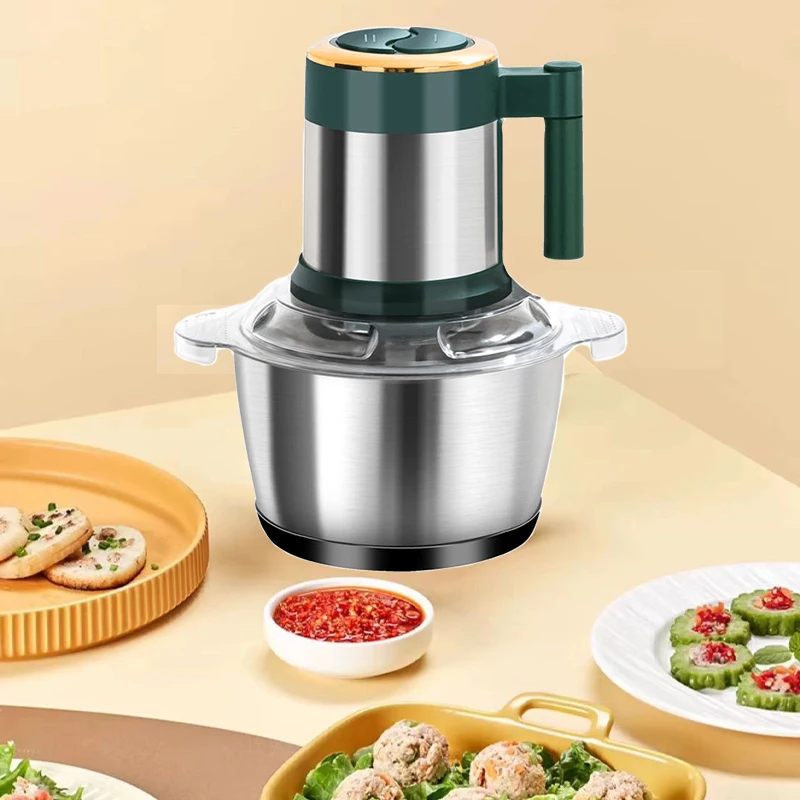 Мощный Электрический измельчитель 500 Вт Мясорубка 5 л миксер для пищевых продуктов мясорубка
