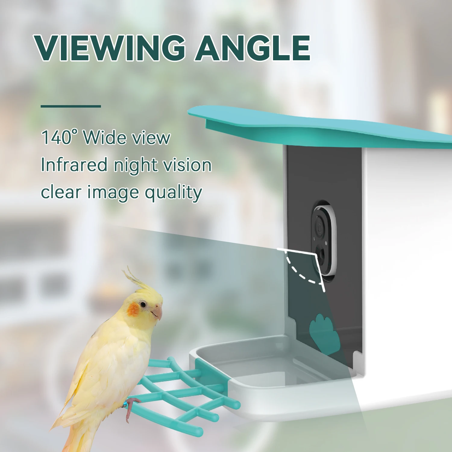 Outdoors hanging bird feeder smart bird feeder with camera wifi app
