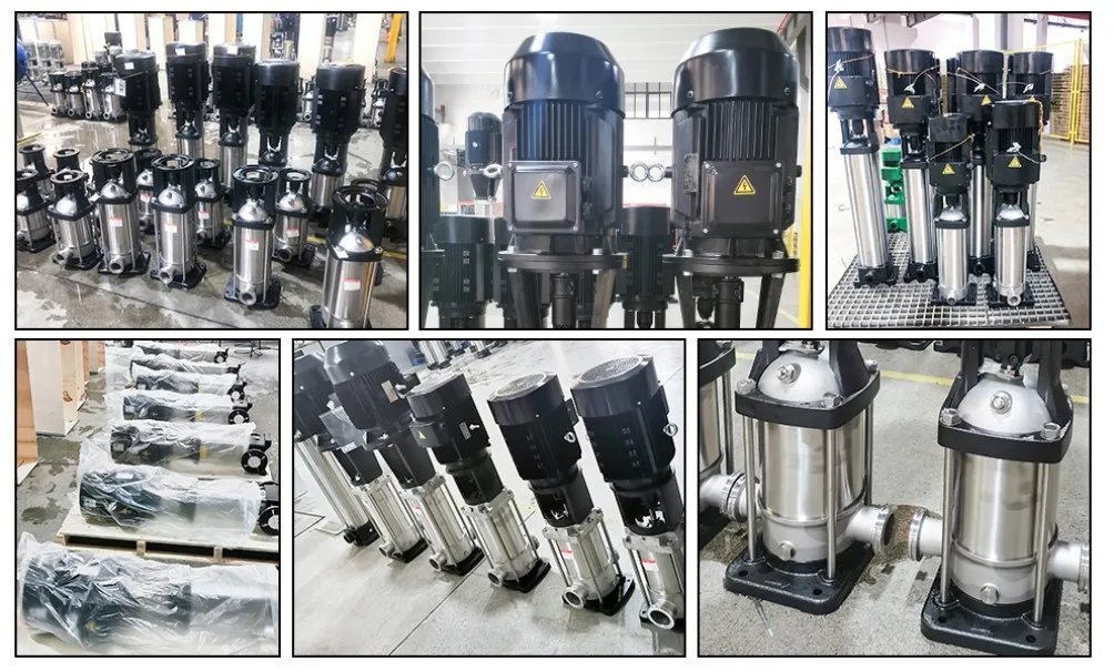 AC 380V cdlf vertical multistage centrifugal pump stainless steel impeller hot water circulating pump