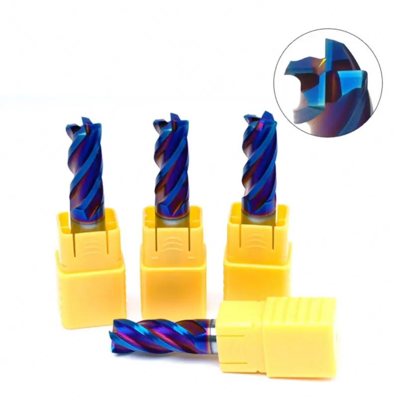 Tapered Ball Nose Carbide End Mill R0.5*D4*15*50L*2F HRC55 Engraving Milling Cutter Grinding Bit 3D Woodworking Tool Router Bits