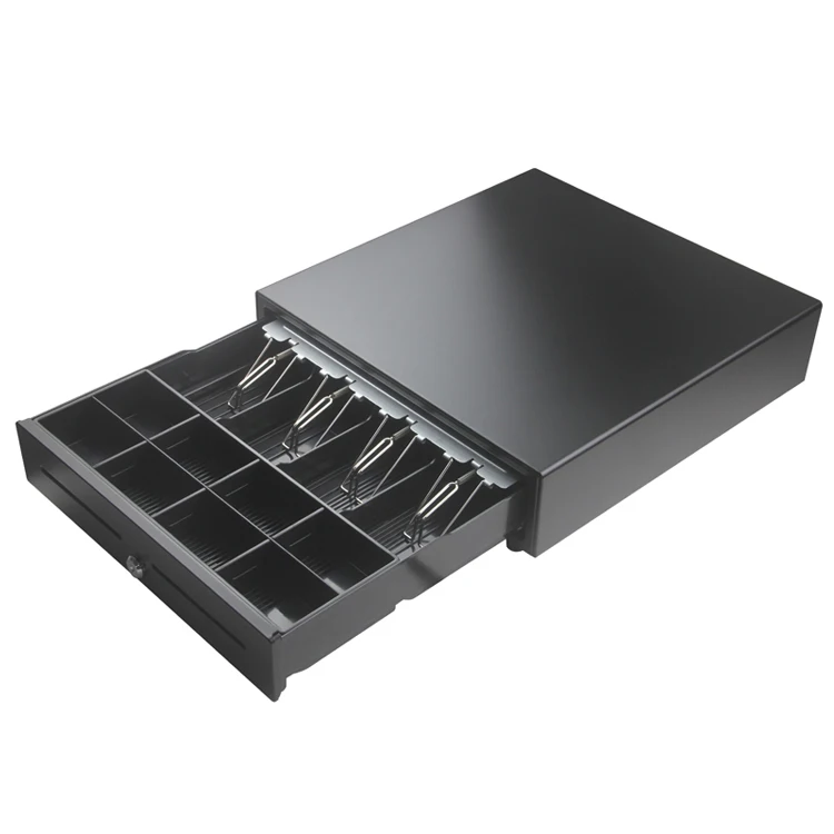 Metal Bill Coin Money Tray Cash Drawere Box For Pos Cashier Checkout System