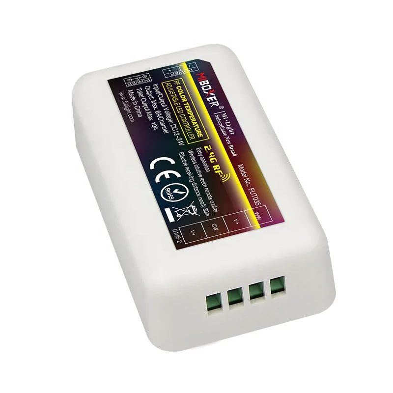 FUT035 Miboxer 2 4 ГГц зоны CCT цветовая температура LED полосы Mi свет контроллер