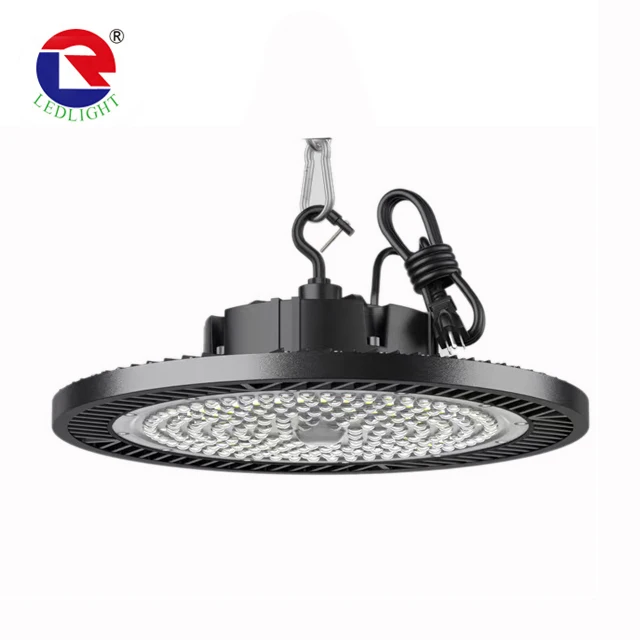 Конкурентоспособные алюминиевые светильники 100W 150W 200W UFO High Bay для заводской мастерской
