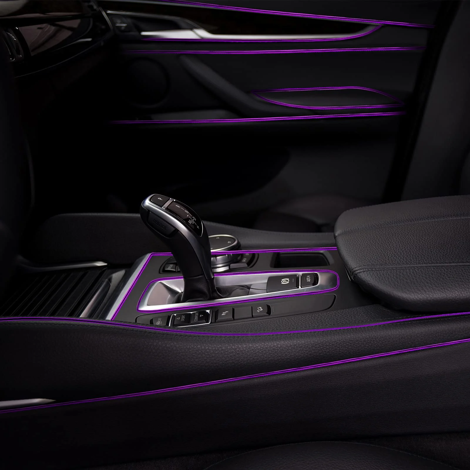 32ft EL Car Styling Cold Light Ambience Lamp Line Car Lights Neon Car LED RGB Neon Interior Atmosphere Light Strip