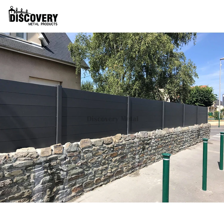 China manufacture supplier horizontal aluminium  privacy fence screening privacy screen aluminium  fence for home