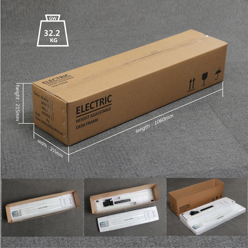 
Softplus New Products Sit Stand Desk Adjust Electric Use Home Kit Office Furniture Foldable Babies and Kids School Dining 