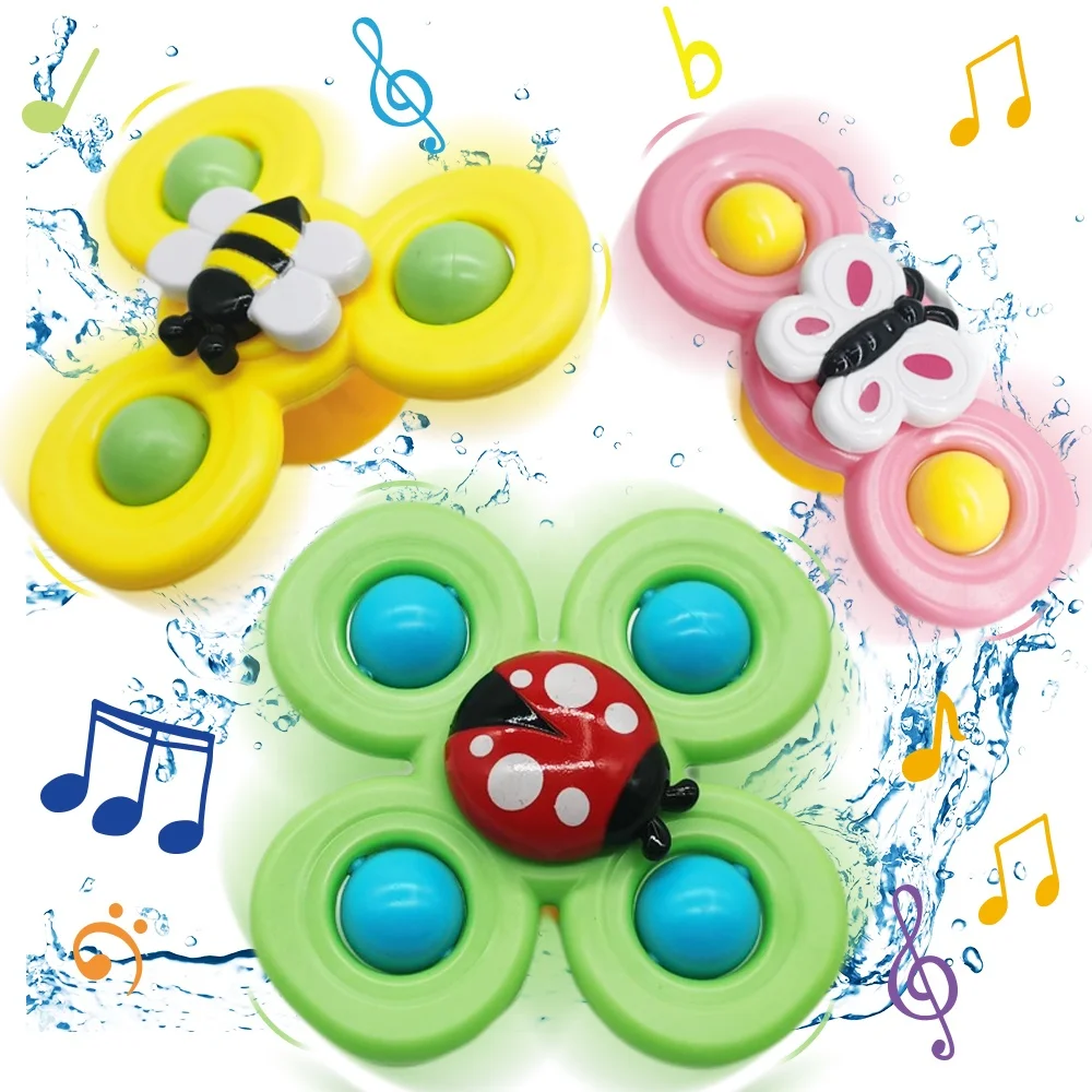 Hot Selling Suction Cup Spinner Toys Baby Fidget Spinner Toy Spinning Toys for Toddlers