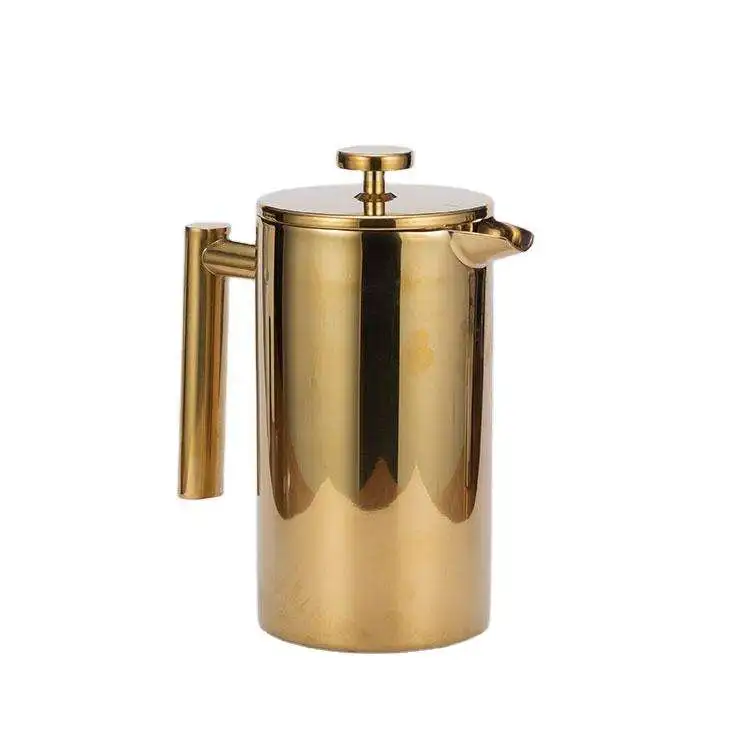 Factory Double Wall Stainless Steel Coffee Maker Coffee Tea French Press