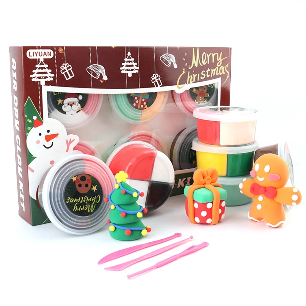 Halloween Soft Clay Air Dry Slime Bulk Plasticine Modeling Clay DIY Ultra Light Air Dry Doll Clay Christmas