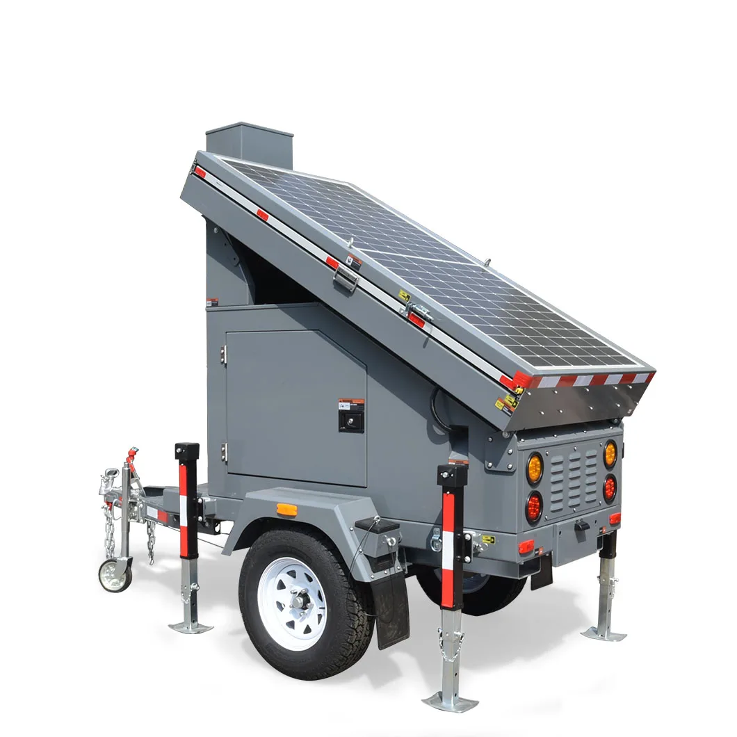 Silent Mobile surveillance trailer without Camera