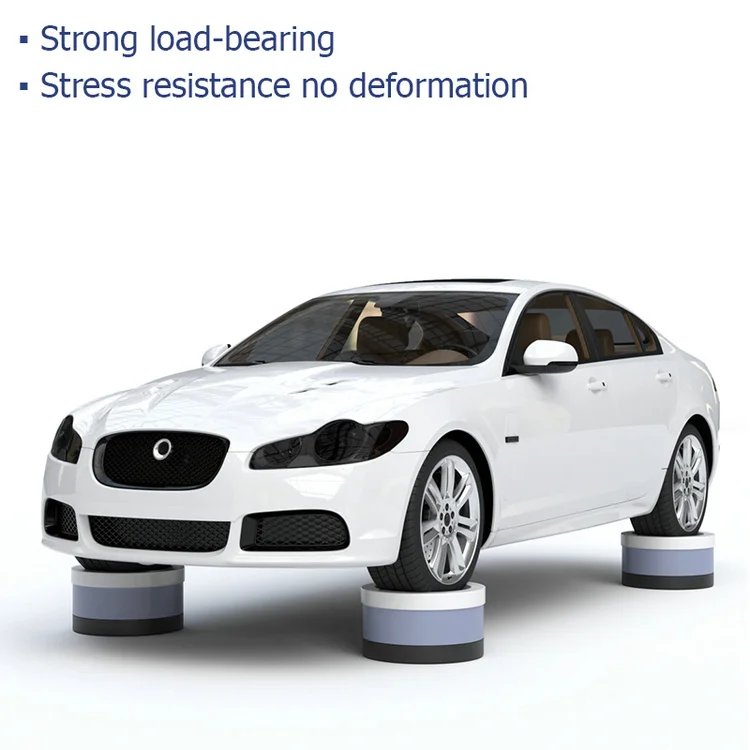 4 Piece Set Heavy Duty Adjustable Bed Base Plastic Furniture Risers for Sofa for Apartment and Home Bar Elevation