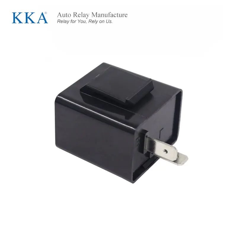KKA-LF2P 12V 2PIN Светодиодный проблесковый маячок для мотоцикла указатель поворота черный и оранжевый