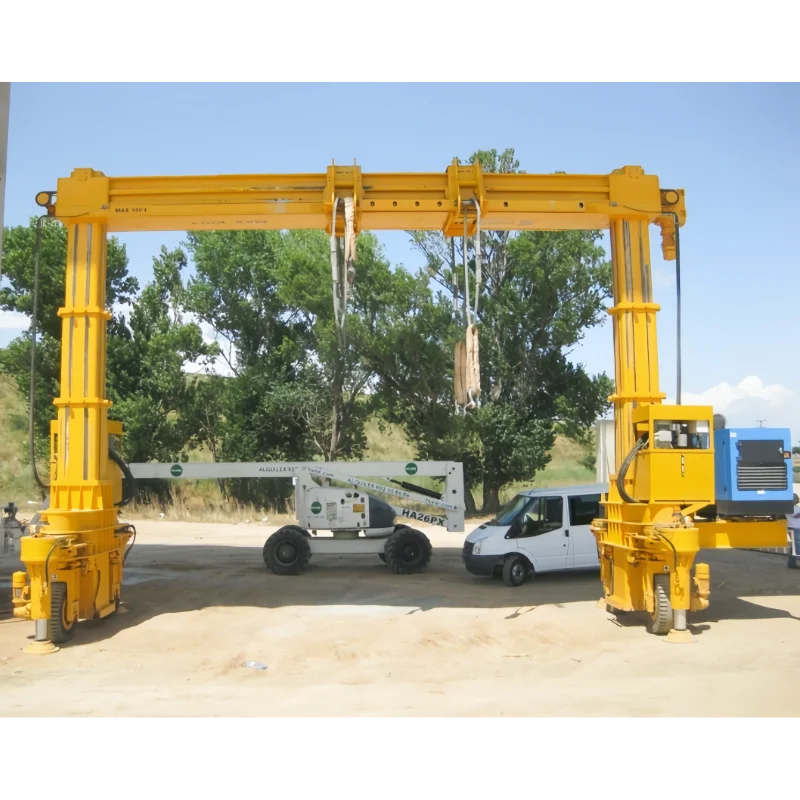 New 10 Ton Mobile Gantry Crane with 3M Lifting Height Engine Motor PLC & Gear Core Components for Construction & Farm Industries