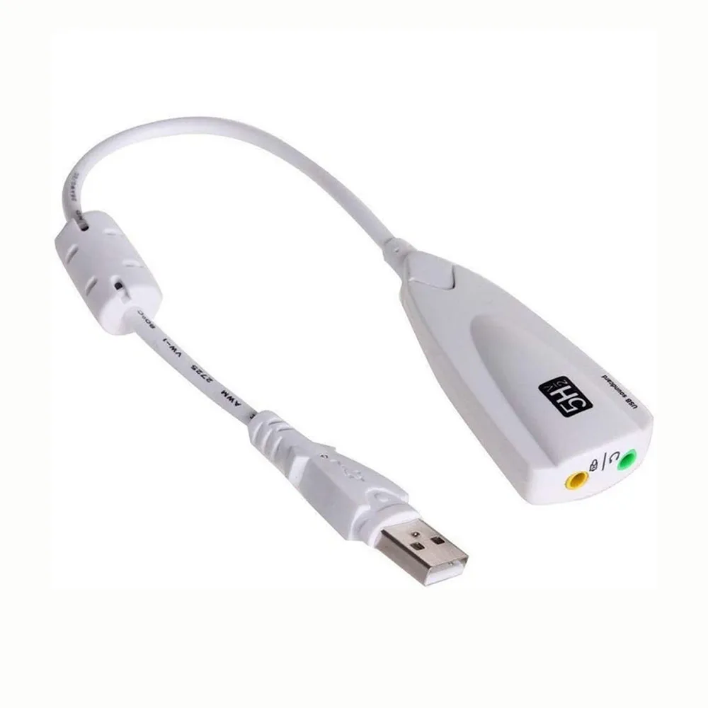  Внешний usb-звуковой интерфейс 7 1 адаптер 5HV2 USB к 3D CH Звуковая карта с 3 5 мм Наушники разъем для подключения микрофона портативных