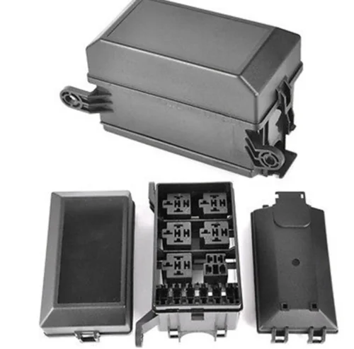 202-06p 6 автомобильный пульт дистанционного управления ЖК-дисплей двухполосная Автомобильная АТО/УВД лезвие предохранителей Блок реле держатель черный для авто морской катер