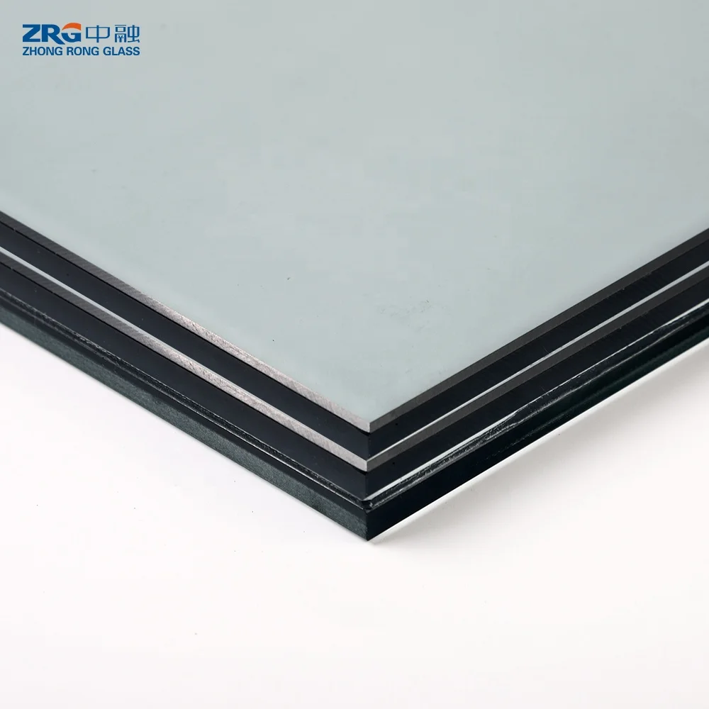Curtain Wall  Glass 5Mm Clear+0.76Pvb+5Mm Opaque White Building Glass  Floor Railing Laminated Tempered Toughened Glass