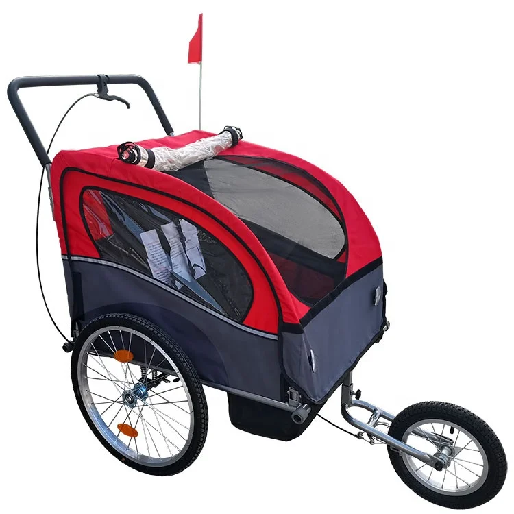 Foldable Dog Pet Bicycle Cycle Bike Cargo Trailer for Camping Pet Dog Luggage Carry Transport WIth Three Wheels