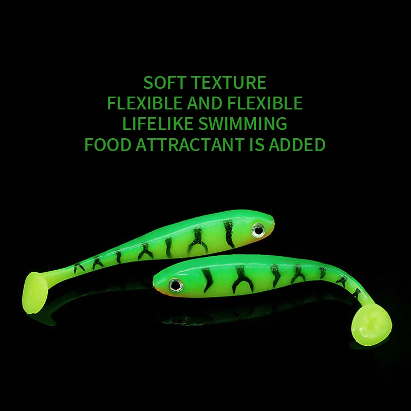 Luya bait wholesale wild fishing t-tail soft bait wholesale 7CM/2.1g lure Minnow Simulation bait