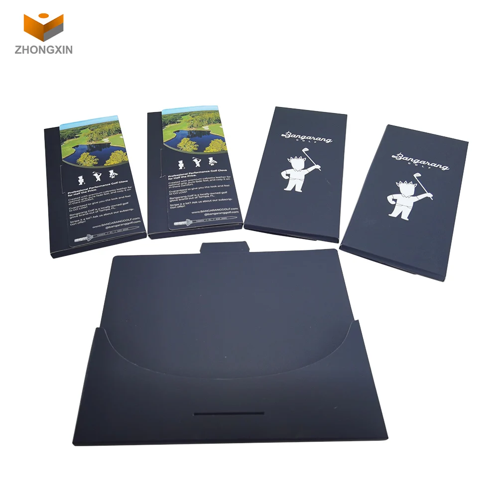 Customized Recyclable Easy Folding Cardboard Boxes Billiard Sports Gloves Boxes Custom Glove Box Packaging For Mitts