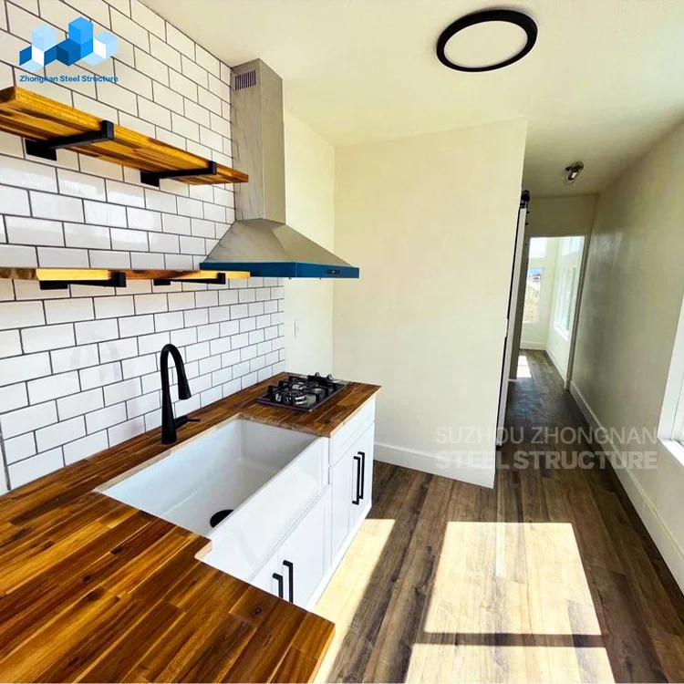 Zhongnan Detachable 20ft 40ft 2 3 4 bedroom modular tiny mobile home prefabricated portable shipping container house with toilet