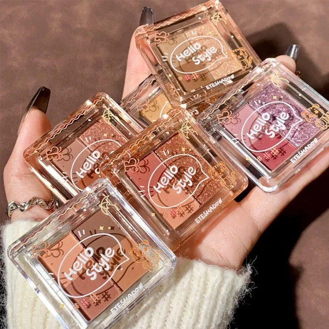 Custom Glitter Matte Mini Eye Shadow Pallet Supplies High Quality Organic Eyeshadow Vegan Natural Eye Shadow Palette