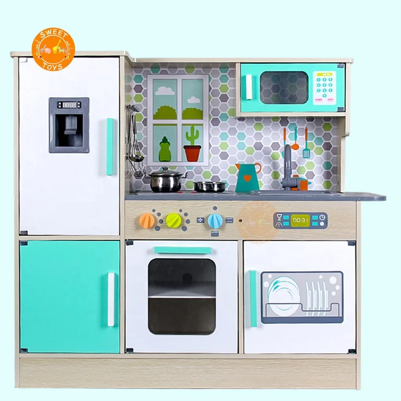 Игрушка для раннего развития деревянный кухонный набор игрушка детей ролевая игра большая современная Имитация кухни игрушек мальчиков и девочек