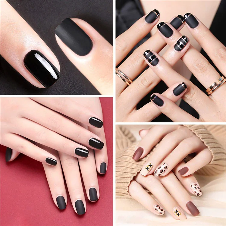 Custom brand name private label logo clear uv led gel nail polish velvet matte top coat