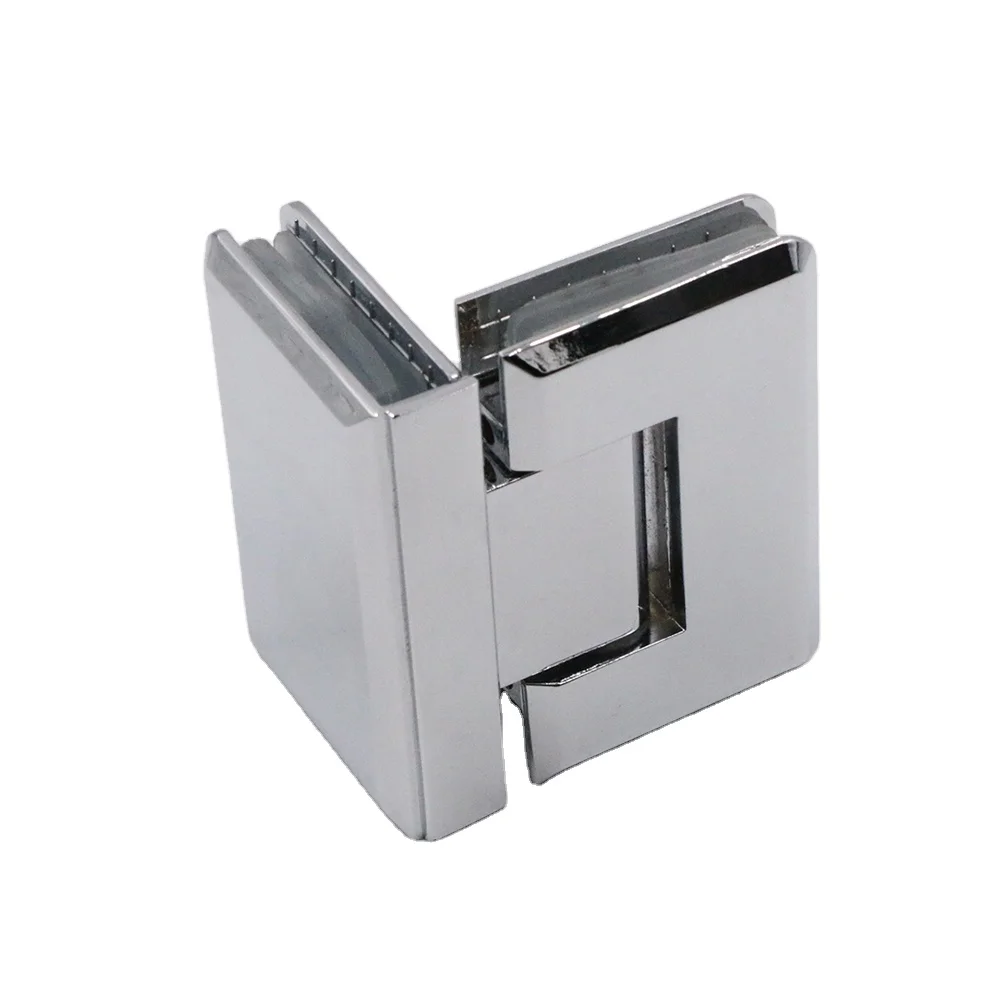 Stainless steel Double Side 90 Degrees Glass to Glass Shower Pivot Hinge